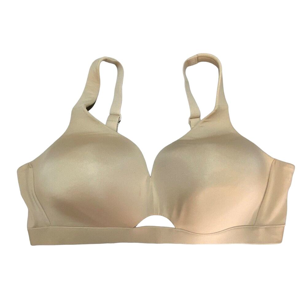 CACIQUE Full Figure Bra Women 44C Nude Smooth Lightly Lined No Wire Adjustable